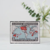 Canada stempel 1890s briefkaart (Staand voorkant)