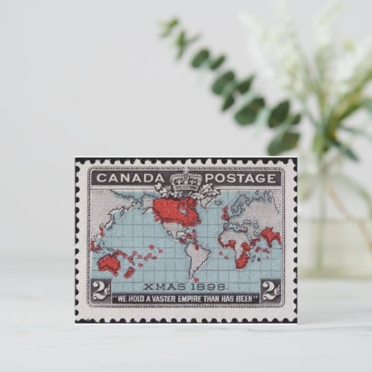 Canada stempel 1890s briefkaart (Staand voorkant)
