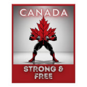 Canada Sterk & Gratis Perfect Poster (Voorkant)