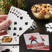 Canada Sterk & Gratis Pokerkaarten (Insitu)