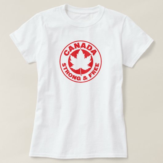 Canada Sterk & Gratis T-shirt (Design voorkant)