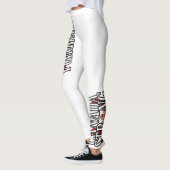 Canada Sterk Rood & Wit Canada Vlag Maple Leaf Leggings (Links)