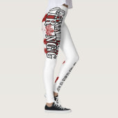 Canada Sterk Rood & Wit Canada Vlag Maple Leaf Leggings (Rechts)