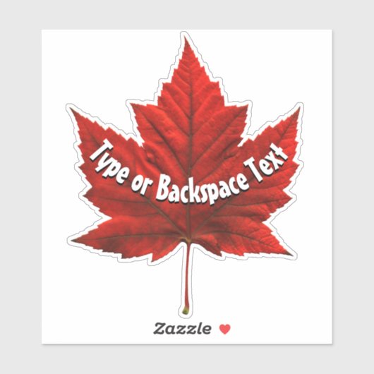 Canada Sticker Custom Canada Maple Leaf Decals (Vel)