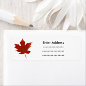 Canada Sticker labels Maple Leaf Lighthouse Route (Insitu)