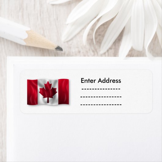 Canada Sticker labels Maple Leaf Lighthouse Route (Insitu)