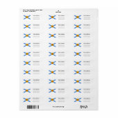 Canada Sticker labels Vuurtoren Nova Scotia vlag (Full Sheet)