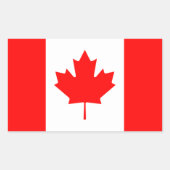 Canada-Sticker Rechthoekige Sticker (Voorkant)