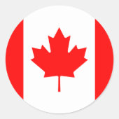 Canada-Sticker Ronde Sticker (Voorkant)