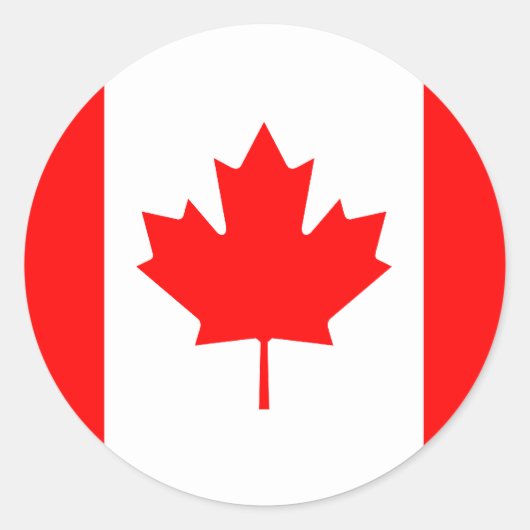 Canada-Sticker Ronde Sticker (Voorkant)