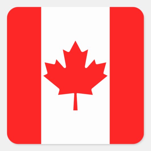 Canada-Sticker Vierkante Sticker (Voorkant)