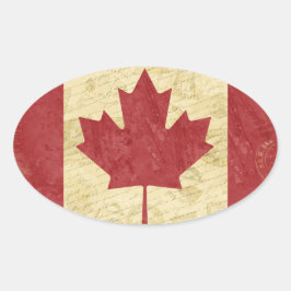 Canada-Stickers Ovale Sticker