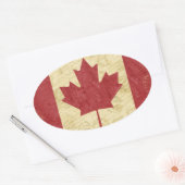 Canada-Stickers Ovale Sticker (Envelop)