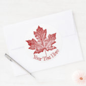 Canada Stickers Personalized Maple Leaf Stickers (Envelop)