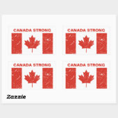 Canada Strong Rechthoekige Sticker (Vel)