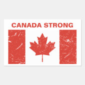 Canada Strong Rechthoekige Sticker (Voorkant)