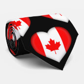 Canada Stropdas van het Heart Pattern-patroon voor (Opgerold)