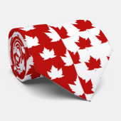 Canada Stropdassen 2 Tone Canada Souvenir Stropdas (Opgerold)