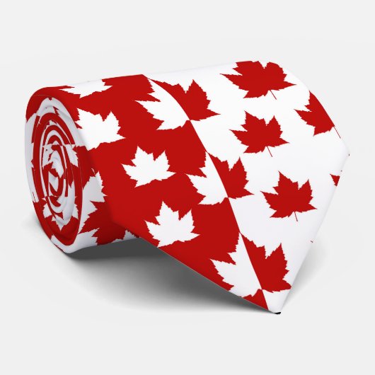 Canada Stropdassen 2 Tone Canada Souvenir Stropdas (Opgerold)