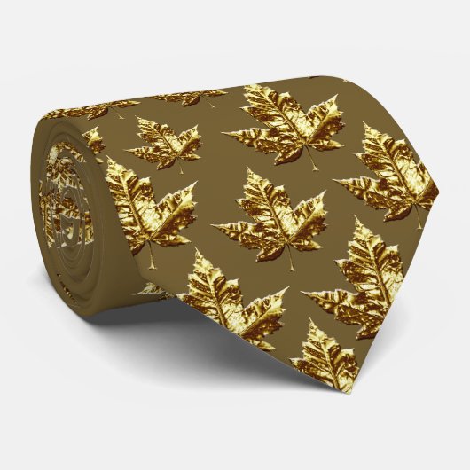 Canada Stropdassen Gold Medal Canada Maple Leaf Ne (Opgerold)
