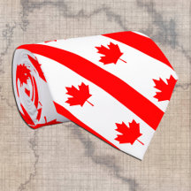 Canada Stropdassen, mode Canadese vlag, bedrijf