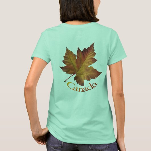 Canada Sweatshirt Gold Maple Leaf Women's Shirt (Achterkant)