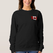 Canada Sweatshirt Women's Canada Flag Shirt Custom (Voorkant)