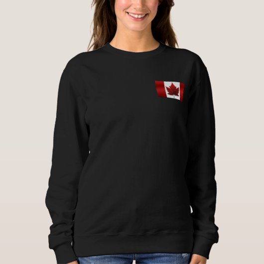 Canada Sweatshirt Women's Canada Flag Shirt Custom (Voorkant)