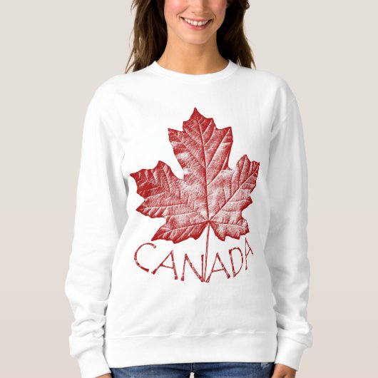 Canada Sweatshirt Women's Cool Canada Shirt Custom (Voorkant)