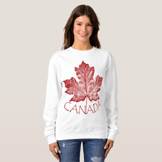 Canada Sweatshirt Women's Cool Canada Shirt Custom (Voorkant volledig)