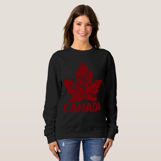 Canada Sweatshirt Women's Cool Canada Shirt Custom (Voorkant volledig)