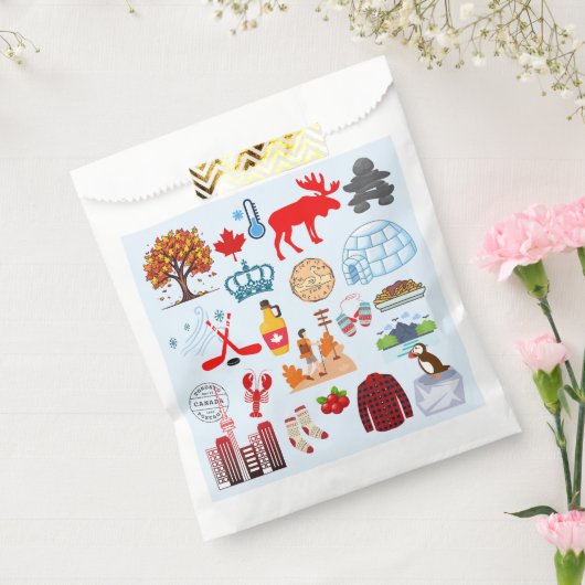 Canada Symbolen Bedankzakje (Gezegeld)