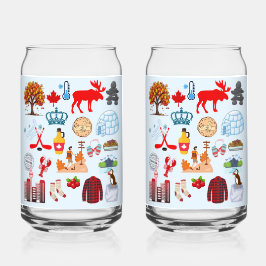 Canada Symbolen Blikvorm Glas