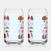 Canada Symbolen Blikvorm Glas (Links)