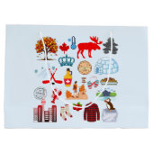 Canada Symbolen Groot Cadeauzakje (Achterkant)