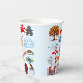 Canada Symbolen Papieren Bekers (Links)