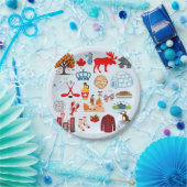 Canada Symbolen Papieren Bordje (Feest)