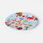 Canada Symbolen Papieren Bordje (Gekanteld)