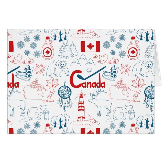 Canada | Symbolen Patroon (Voorkant Horizontaal)