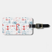 Canada | Symbolen Patroon Bagagelabel (Voorkant horizontaal)