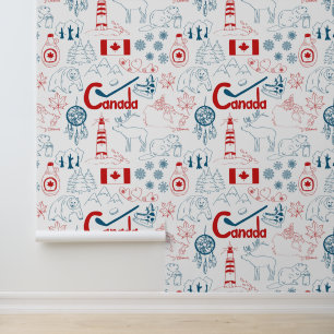 Canada   Symbolen Patroon Behang