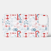 Canada | Symbolen Patroon Case-Mate iPhone Case (Achterkant (horizontaal))