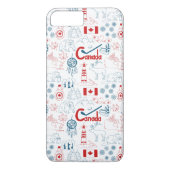 Canada | Symbolen Patroon Case-Mate iPhone Case (Achterkant)