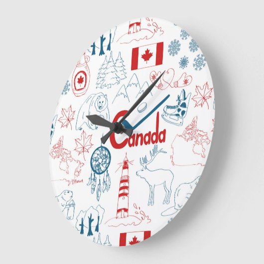 Canada | Symbolen Patroon Grote Klok (Hoek)