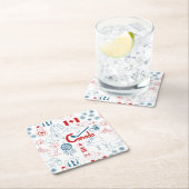 Canada | Symbolen Patroon Kartonnen Onderzetters (Insitu)