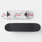 Canada | Symbolen Patroon Skateboard (Horizontaal)