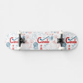 Canada | Symbolen Patroon Skateboard (Horizontaal)