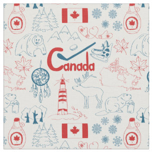 Canada   Symbolen Patroon Stof