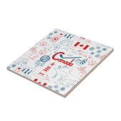 Canada | Symbolen Patroon Tegeltje (Zijkant)