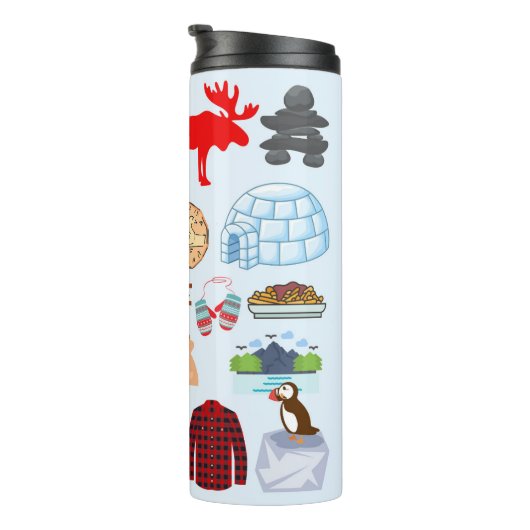 Canada Symbolen Thermosbeker (Geroteerd rechts)